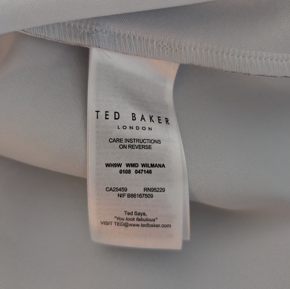 Ted Baker London Wilmana Rose Floral Dress Size 8 - Picture 5 of 8